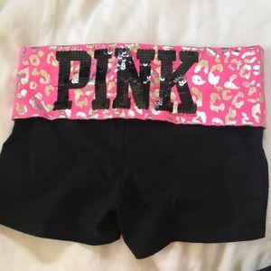 XS Victoria Secret PINK yoga shorts-NWOT